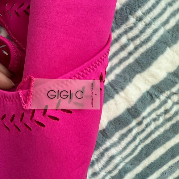 GIGI C France One Piece Lasercut Swimsuit In Fuchsia Pink S - Picture 5 of 6